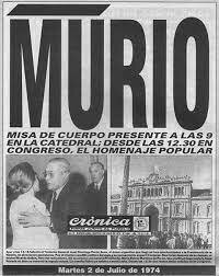 Fallecimiento de Perón