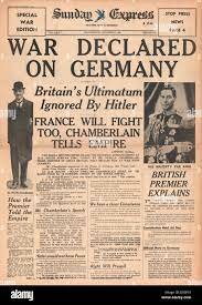 United Kingdom declaration of war on Germany