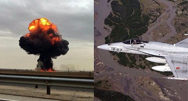 Accidente de un F-18