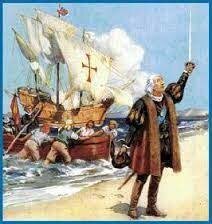 Cristobal Colón el 12 de octubre llega a la isla de Guanahaní