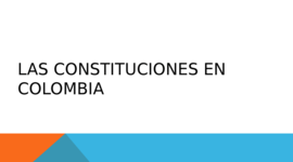 Timeline: CONSTITUCIONES DE COLOMBIA