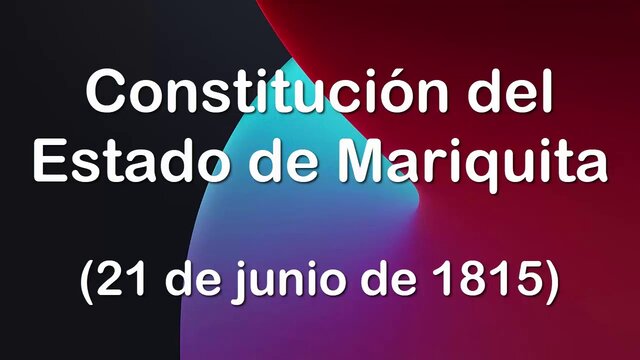 CONSTITUCIÓN DE MARIQUITA