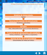 IV Etapa: Enseñanza colaborativa basada en internet.  Chandi y Jaramillo