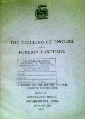 The Teaching of English as a Foreign Language