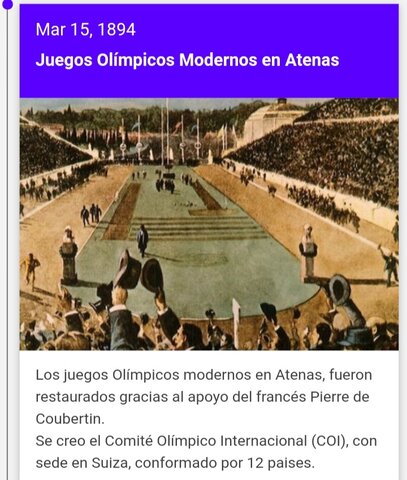 Juegos olimpicos modernos en atenas