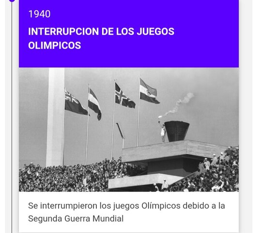 Interrupcion de los juegos olimpicos