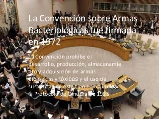 La Convención de 1972 sobre Armas Bacteriológicas
