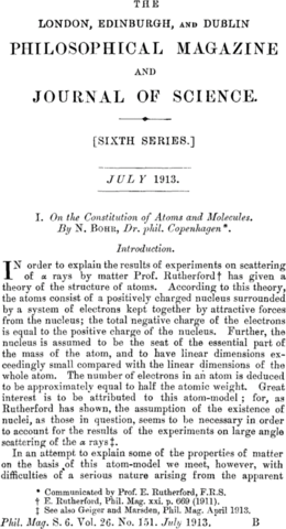 Paper on Atomic Model