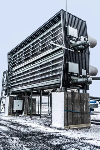 Fábrica de eliminación de carbono.