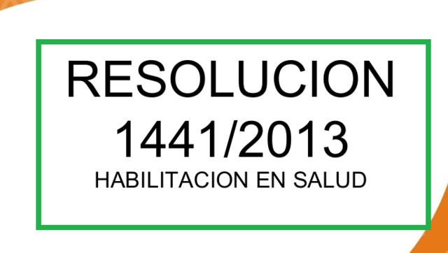 RESOLUCIÓN 1441 DE 2013