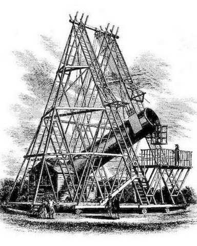 William Herschel created 40 foot telescope