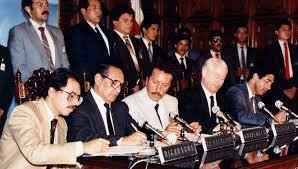 Firma del acuerdo Esquipulas  II