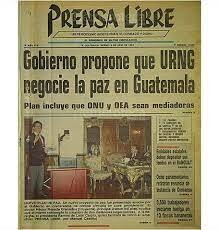 15 DE OCTUBRE DE 1993 Gobierno propone que la URNG negocie la Paz en Guatemala.