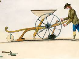 Seed drill invented