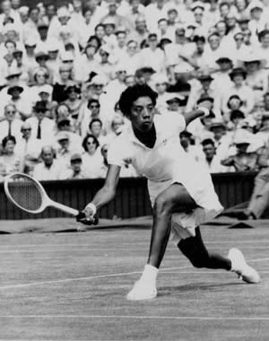 Althea Gibson Breaks Through the Color Barrier and Wins Five Grand Slam Titles