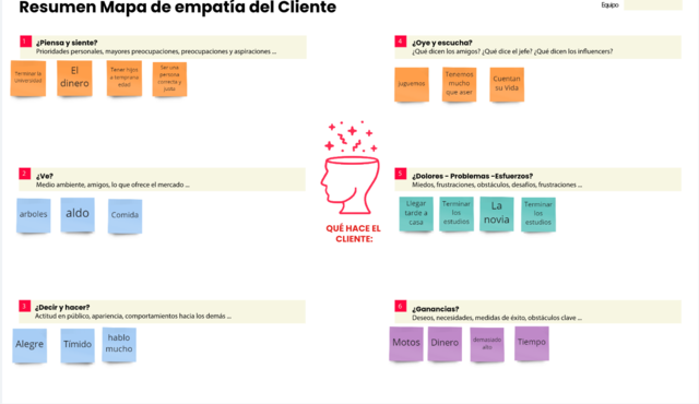 Resumen Mapa de Empatía