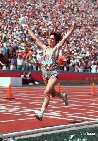 First women athlete in the Olympic marathon