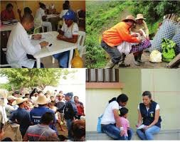 Servicios de “atención”, “intervención”, “acompañamiento” psicosocial en el país.