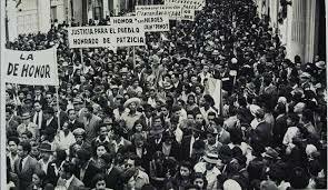 Protesta por la muerte de Maestra María