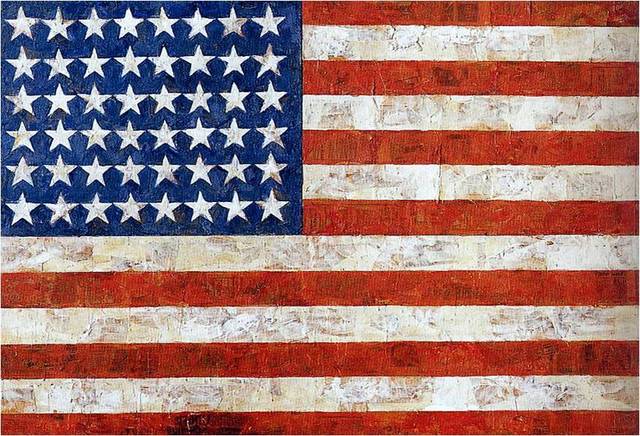 Jasper Johns. Flag, 1954-55