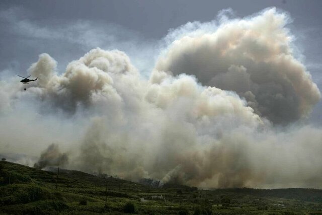 Incendio en los Realejos, Tenerife, España