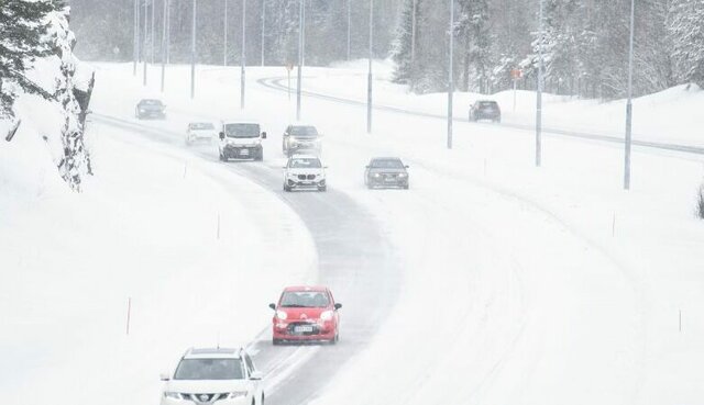 Tormenta invernal en el norte de Europa