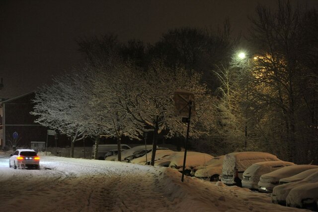 Tormenta de nieve en Suecia