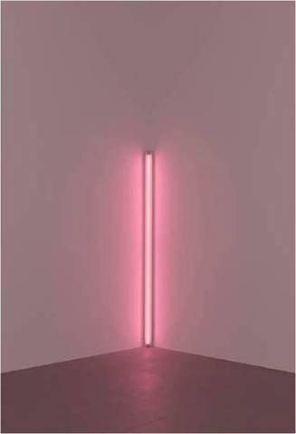 Dan Flavin. Pink Out of a Corner (To Jasper Johns), 1963