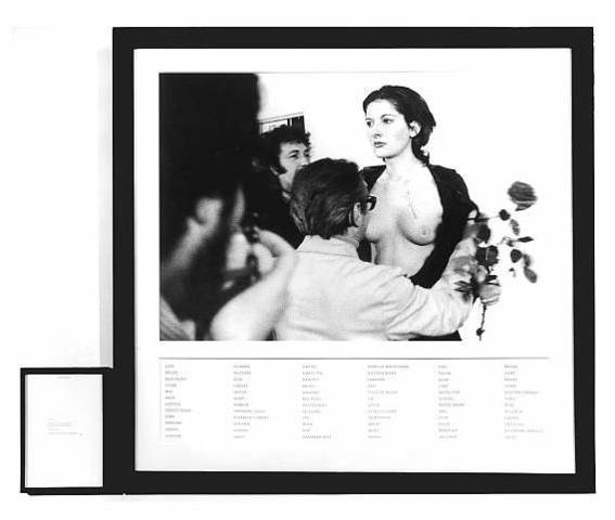 Marina Abramovic. Rhythm 0, 1974