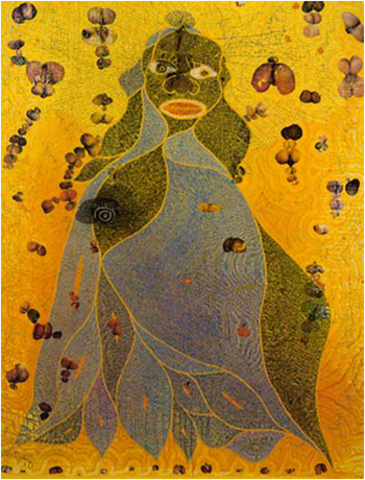 Chris Ofili. The Holy Virgin Mary, 1996
