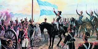 Primer izamiento de la bandera