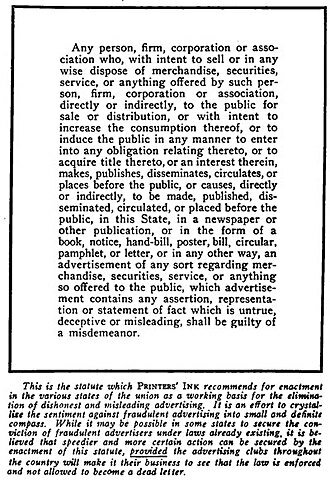 Se crea "Printers' Ink", la primera publicación dedicada específicamente a la publicidad