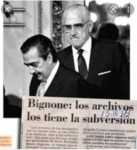 Dectreto 2726/83 Destrucción de los documentos de la llamada Guerra Sucia