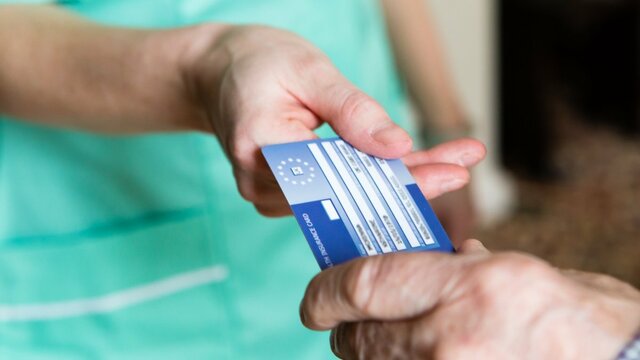 Tarjeta azul Europea