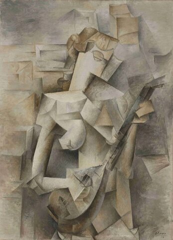 Pablo Picasso - Mujer con mandolina.