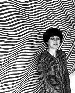 Mural OP ART de Bridget Riley
