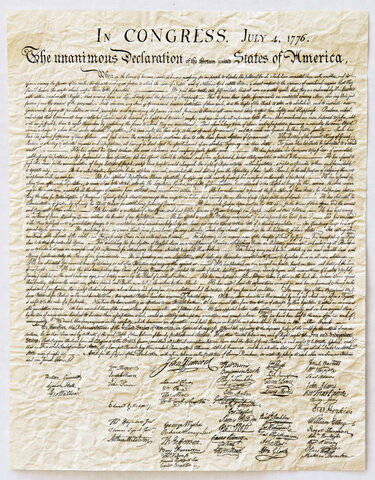 Declaração de Independência dos EUA (1776)