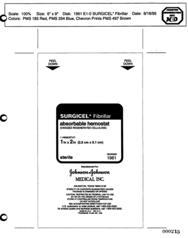 Approval of SURGICEL Fibrillar