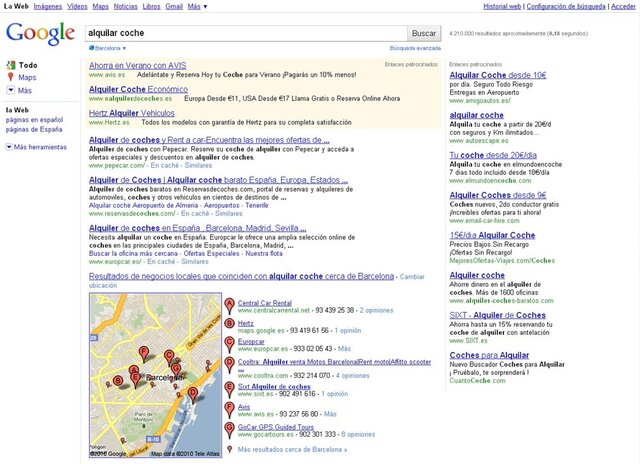 introducción del algoritmo caffeine produciendo resultados mas rápidos y actuales de búsqueda