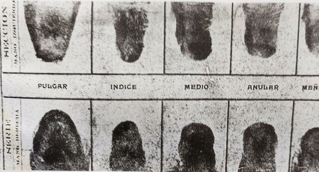 Primer archivo de huellas dactilares