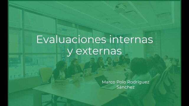 Evaluaciones internas 1960 – 1970
