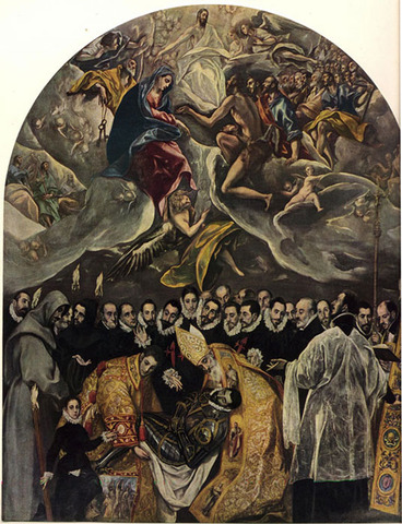 Pintura: El entierro del Conde de Orgaz