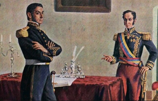 Reunión con Simón Bolivar