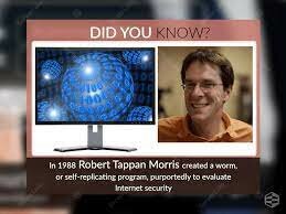 When was the first worm created and what was the name?