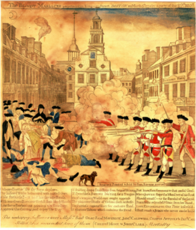 Boston massacre of 1770