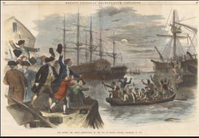 Boston tea party of 1773