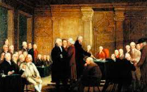 Declaration of independence signing