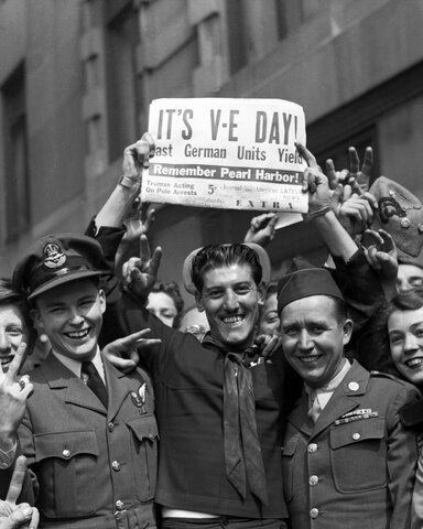 About V-E and V-J day