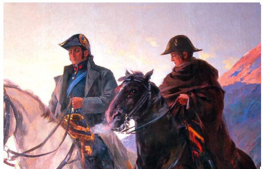 Inicia el cruce de los Andes hacia Chile.