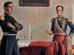 se reune con Simon Bolivar